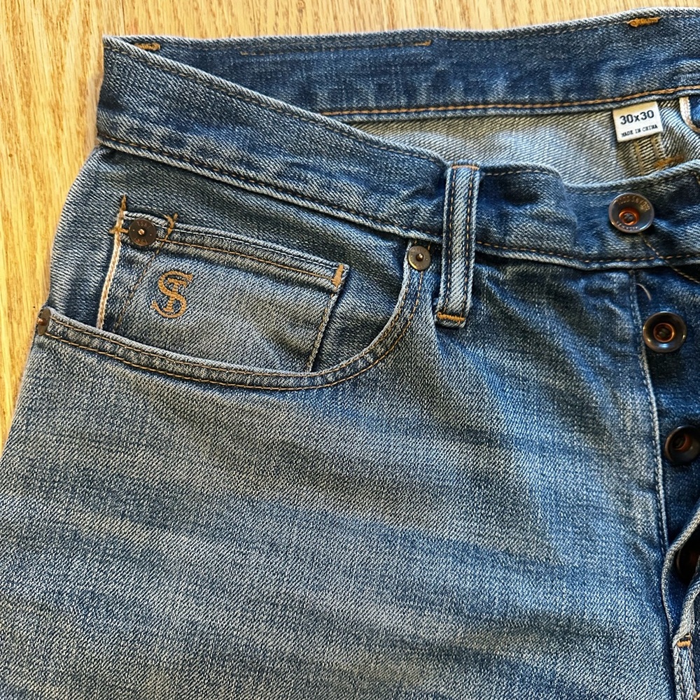Todd Snyder Japanese Stretch Selvedge Jean in Medium Wash